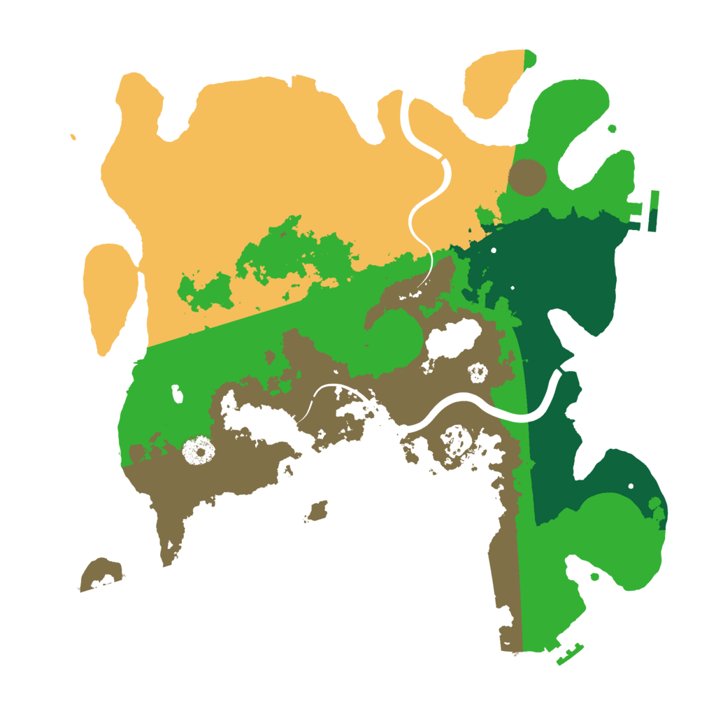 Biome Rust Map: Procedural Map, Size: 3500, Seed: 315848369