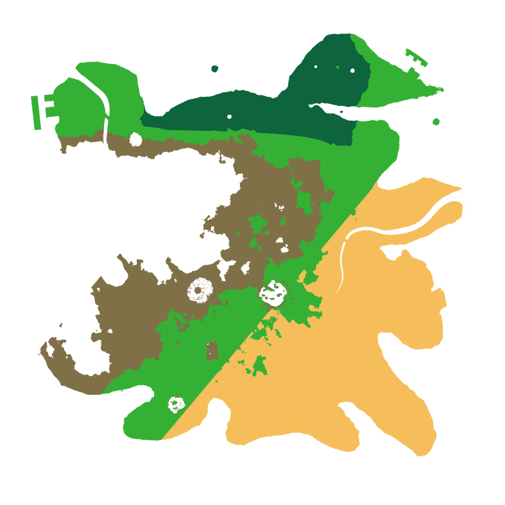 Biome Rust Map: Procedural Map, Size: 3000, Seed: 644547599
