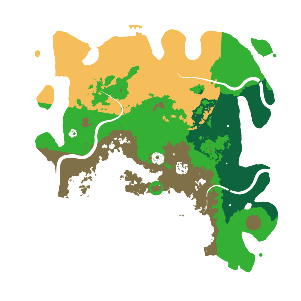 Biome Rust Map: Procedural Map, Size: 3500, Seed: 2124732726
