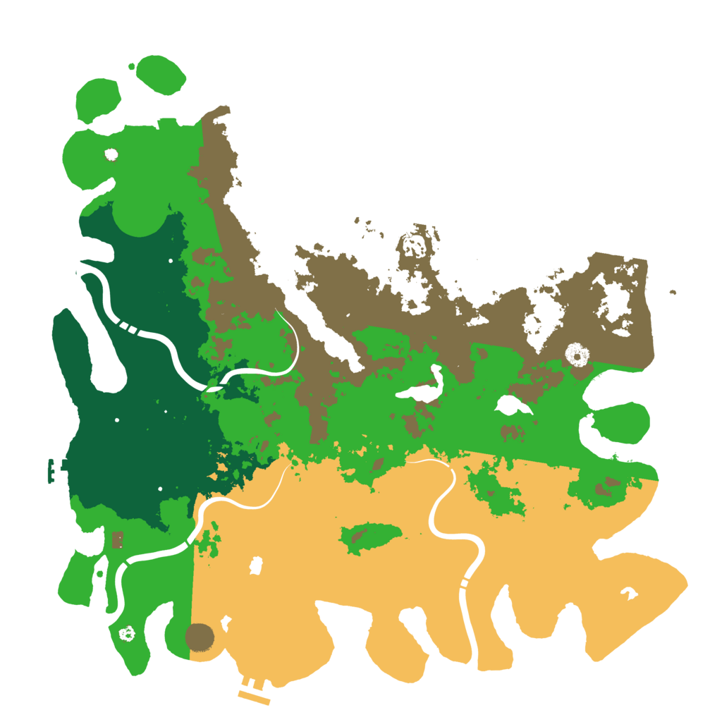 Biome Rust Map: Procedural Map, Size: 4500, Seed: 327800284