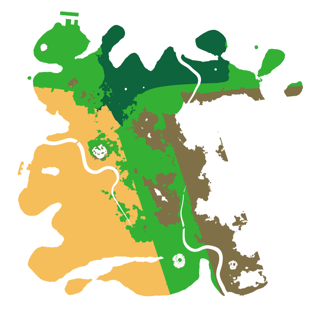 Biome Rust Map: Procedural Map, Size: 3500, Seed: 603974