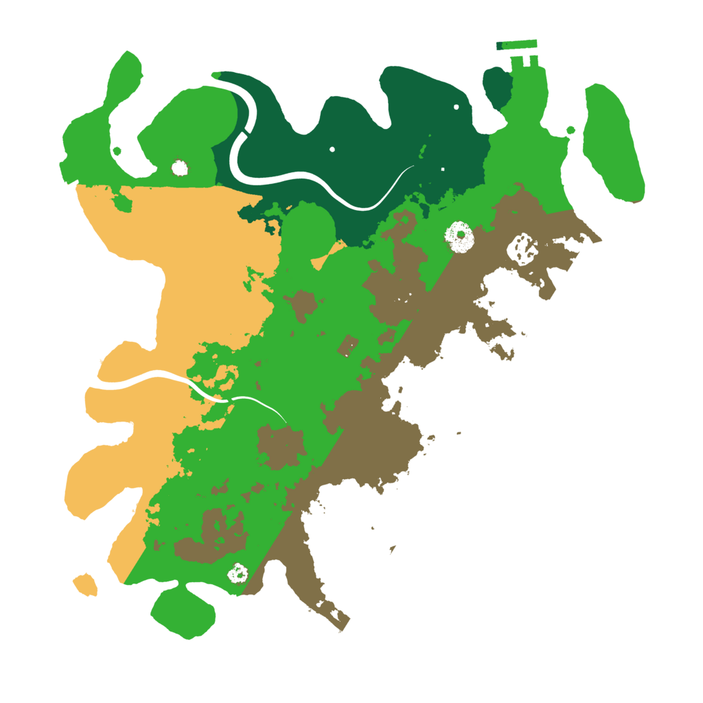 Biome Rust Map: Procedural Map, Size: 3500, Seed: 826069