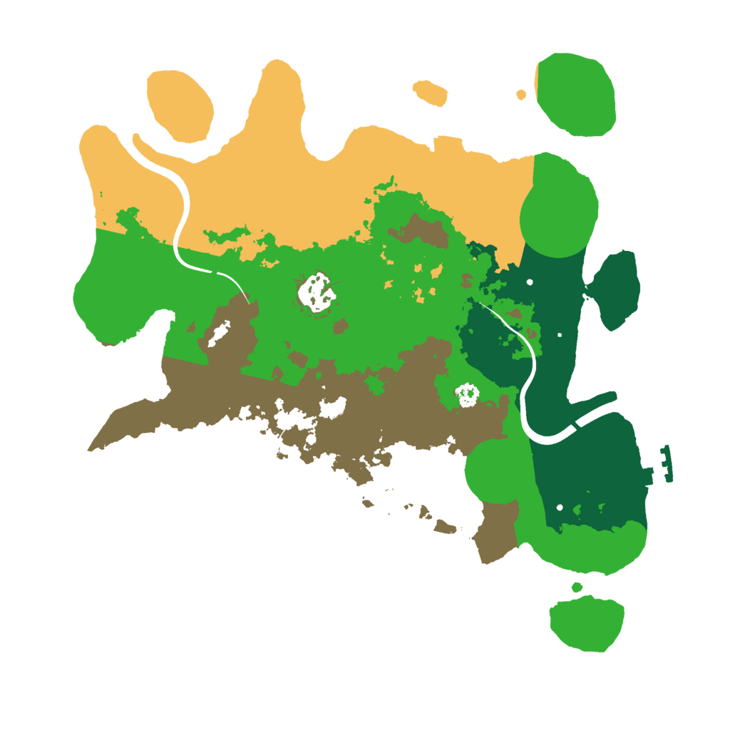 Biome Rust Map: Procedural Map, Size: 3000, Seed: 1129521452