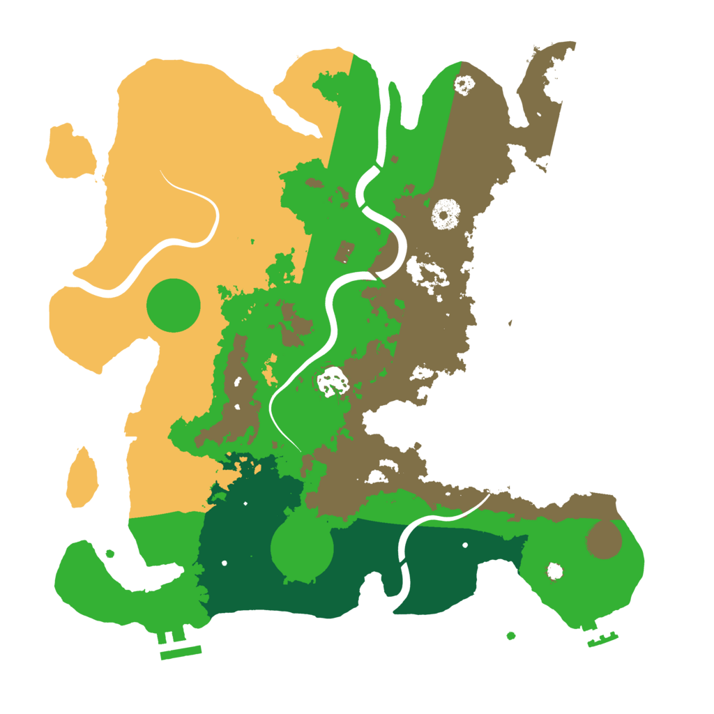 Biome Rust Map: Procedural Map, Size: 3500, Seed: 1941901865