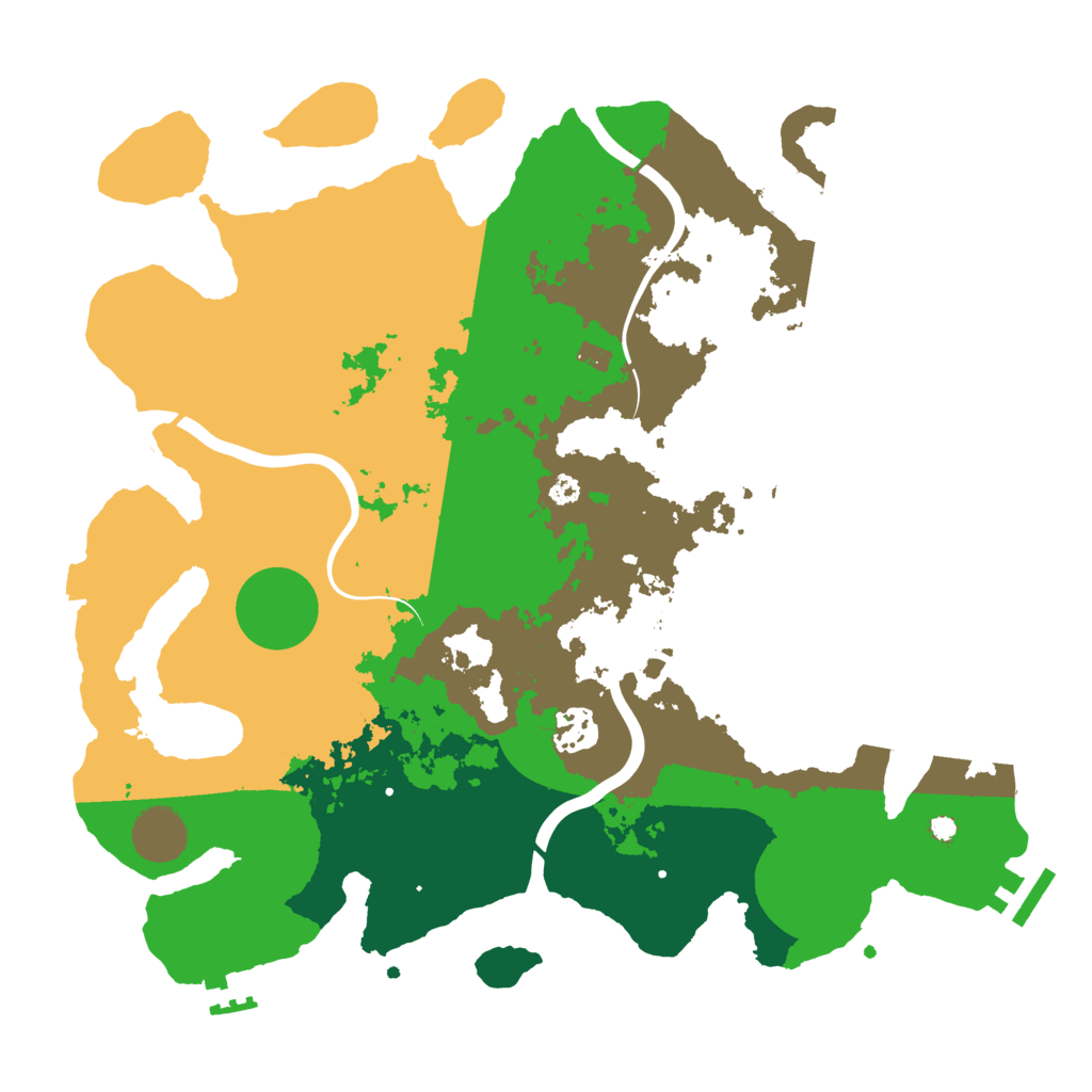 Biome Rust Map: Procedural Map, Size: 3500, Seed: 345578969