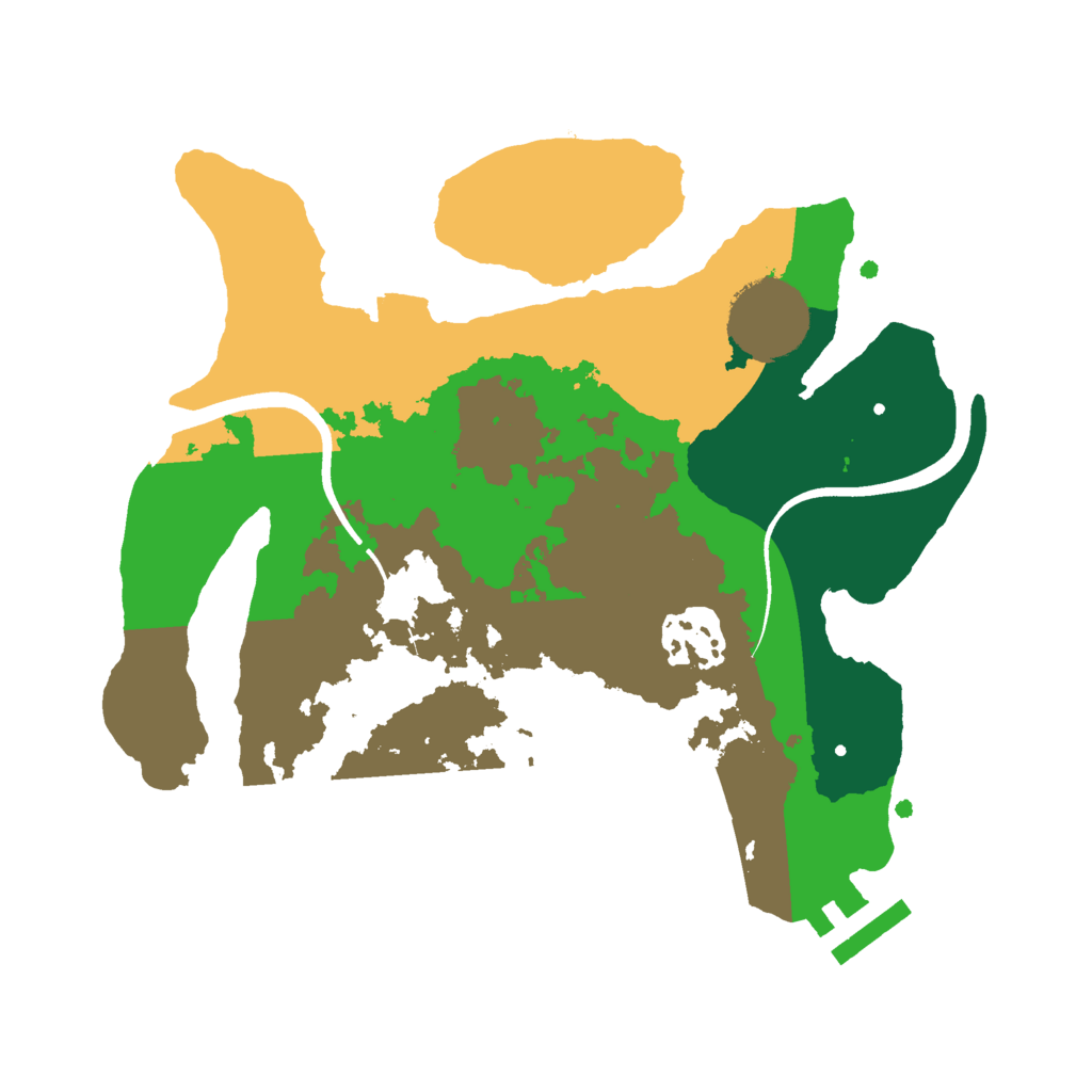 Biome Rust Map: Procedural Map, Size: 2500, Seed: 1952386760