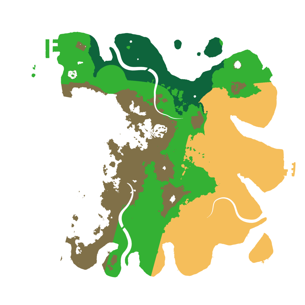 Biome Rust Map: Procedural Map, Size: 3300, Seed: 54651654