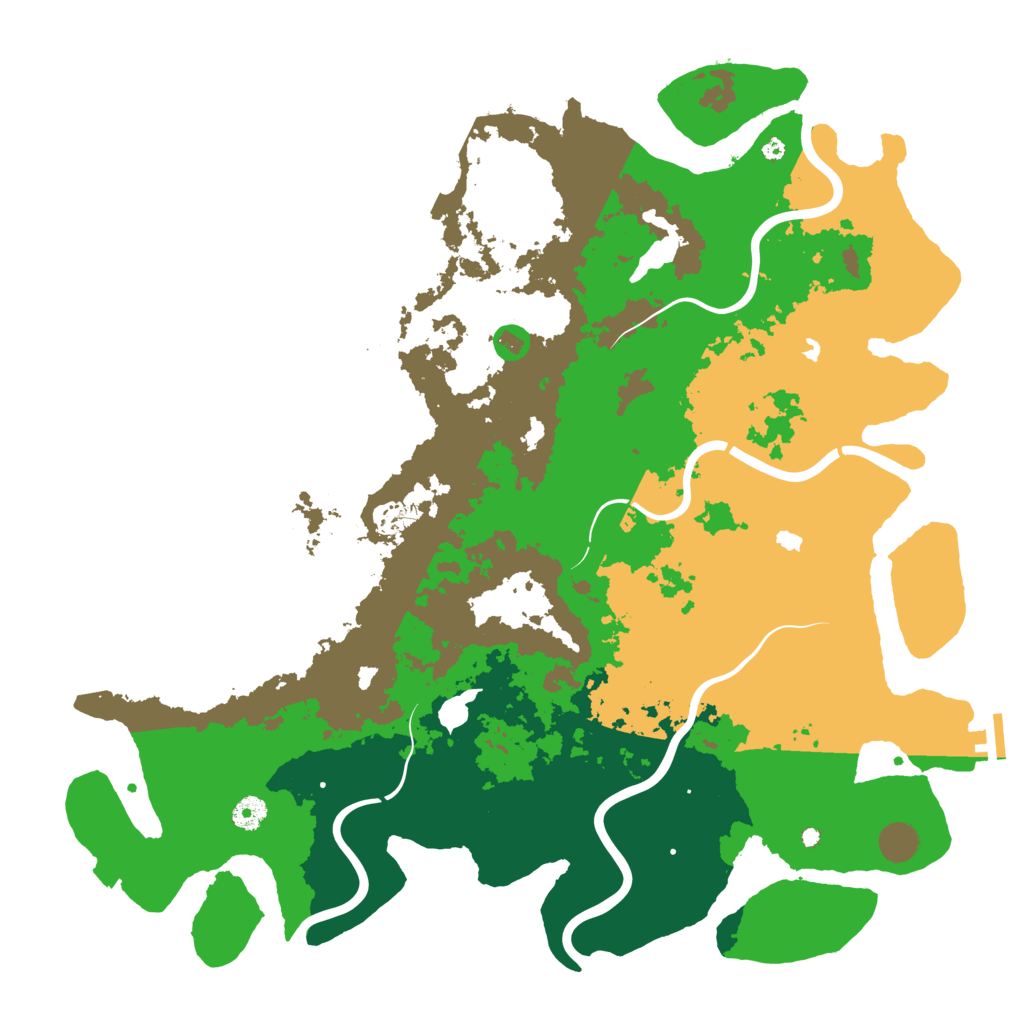 Biome Rust Map: Procedural Map, Size: 4500, Seed: 307255825