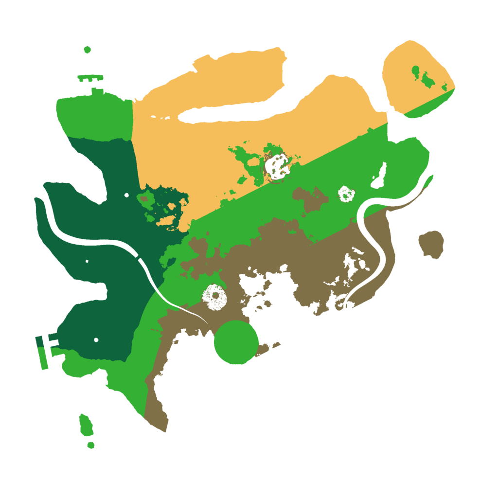 Biome Rust Map: Procedural Map, Size: 3000, Seed: 500207979