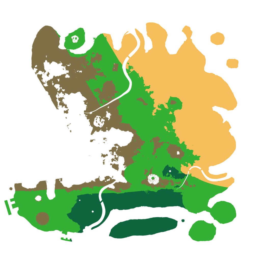 Biome Rust Map: Procedural Map, Size: 3500, Seed: 195513935