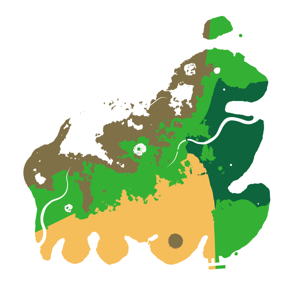 Biome Rust Map: Procedural Map, Size: 3500, Seed: 656565