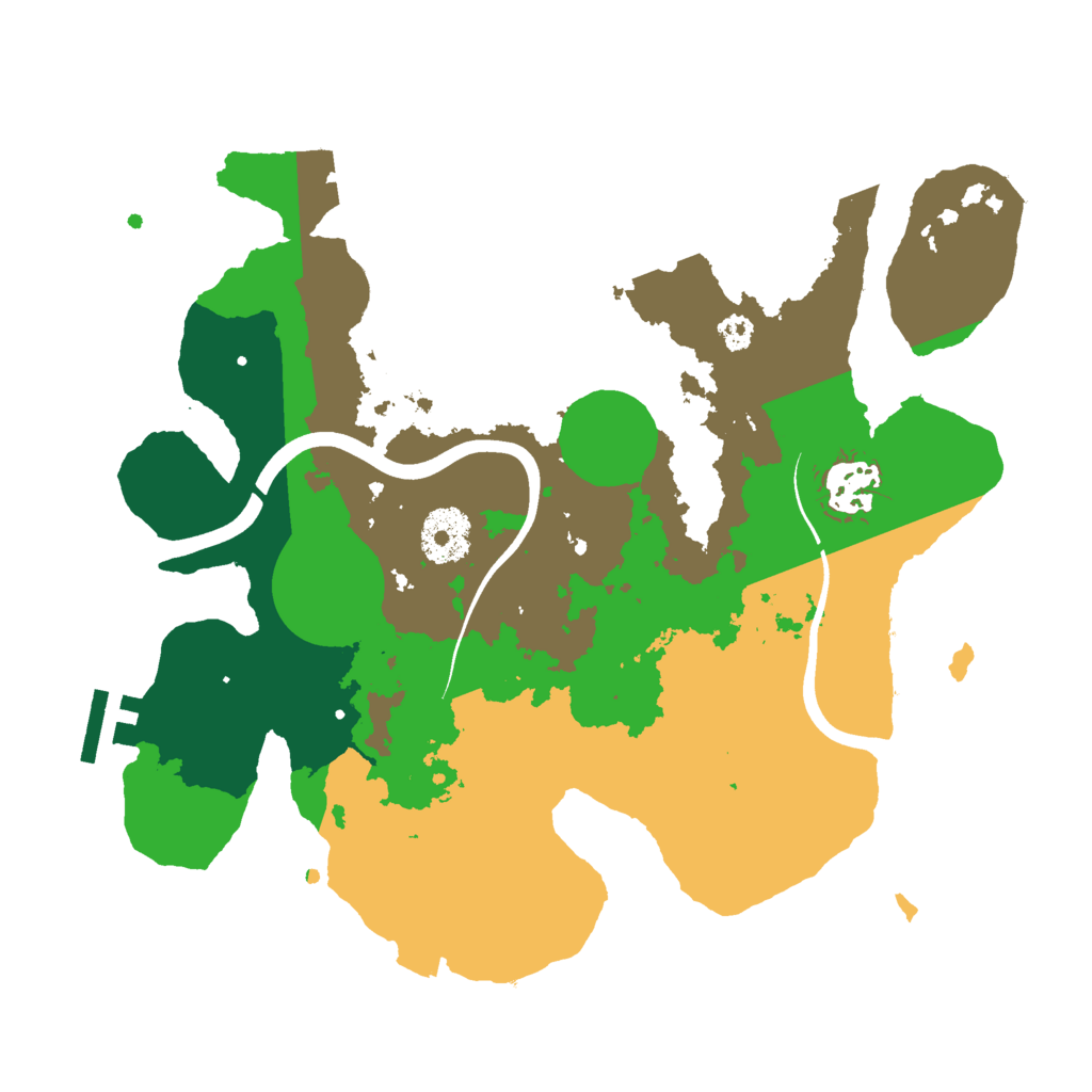 Biome Rust Map: Procedural Map, Size: 3000, Seed: 1076739414