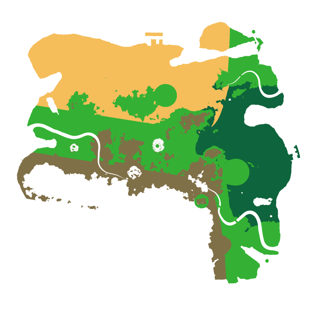 Biome Rust Map: Procedural Map, Size: 3600, Seed: 2107283590