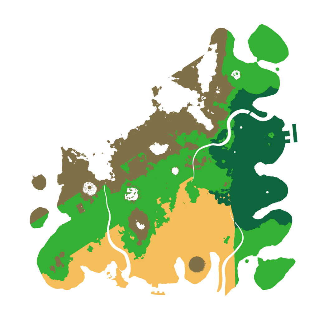 Biome Rust Map: Procedural Map, Size: 3500, Seed: 1027347932