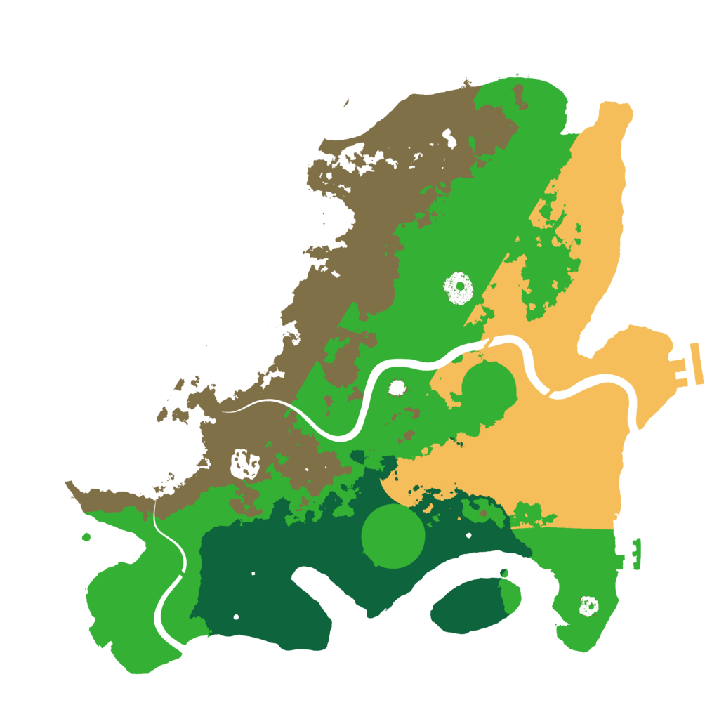 Biome Rust Map: Procedural Map, Size: 3500, Seed: 1083786432