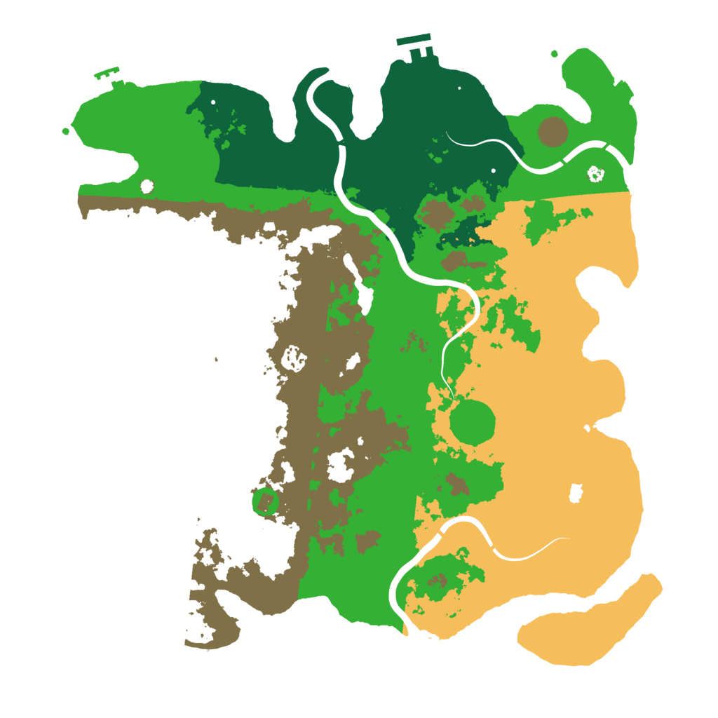 Biome Rust Map: Procedural Map, Size: 4250, Seed: 661457297