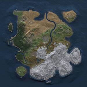 Thumbnail Rust Map: Procedural Map, Size: 3100, Seed: 95000, 15 Monuments
