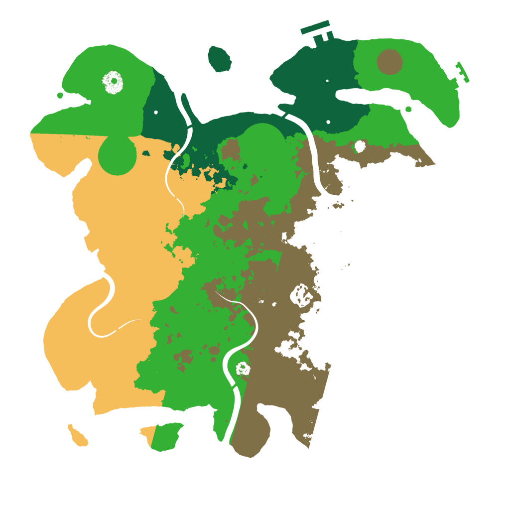 Biome Rust Map: Procedural Map, Size: 3500, Seed: 1697524560