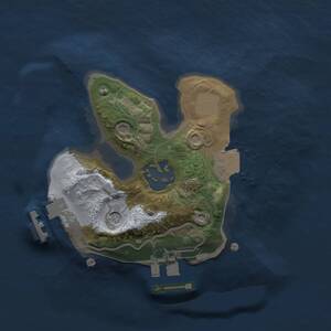 Thumbnail Rust Map: Procedural Map, Size: 1600, Seed: 912035112, 7 Monuments