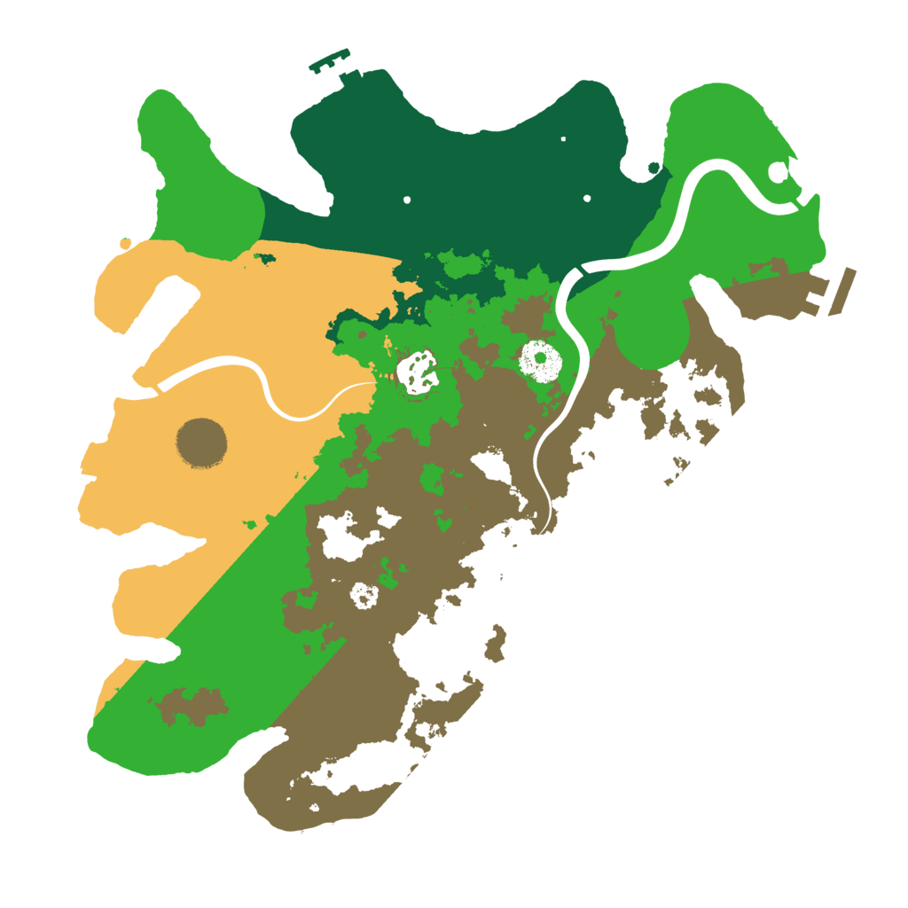 Biome Rust Map: Procedural Map, Size: 3200, Seed: 1501704801