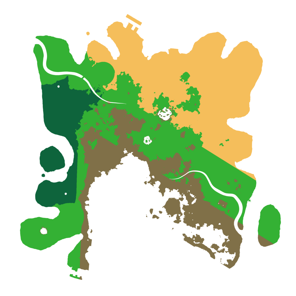 Biome Rust Map: Procedural Map, Size: 3500, Seed: 440278304