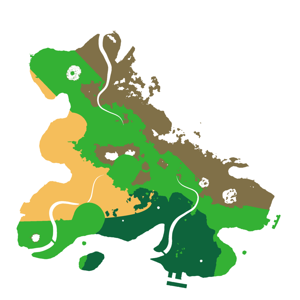 Biome Rust Map: Procedural Map, Size: 3000, Seed: 383077352