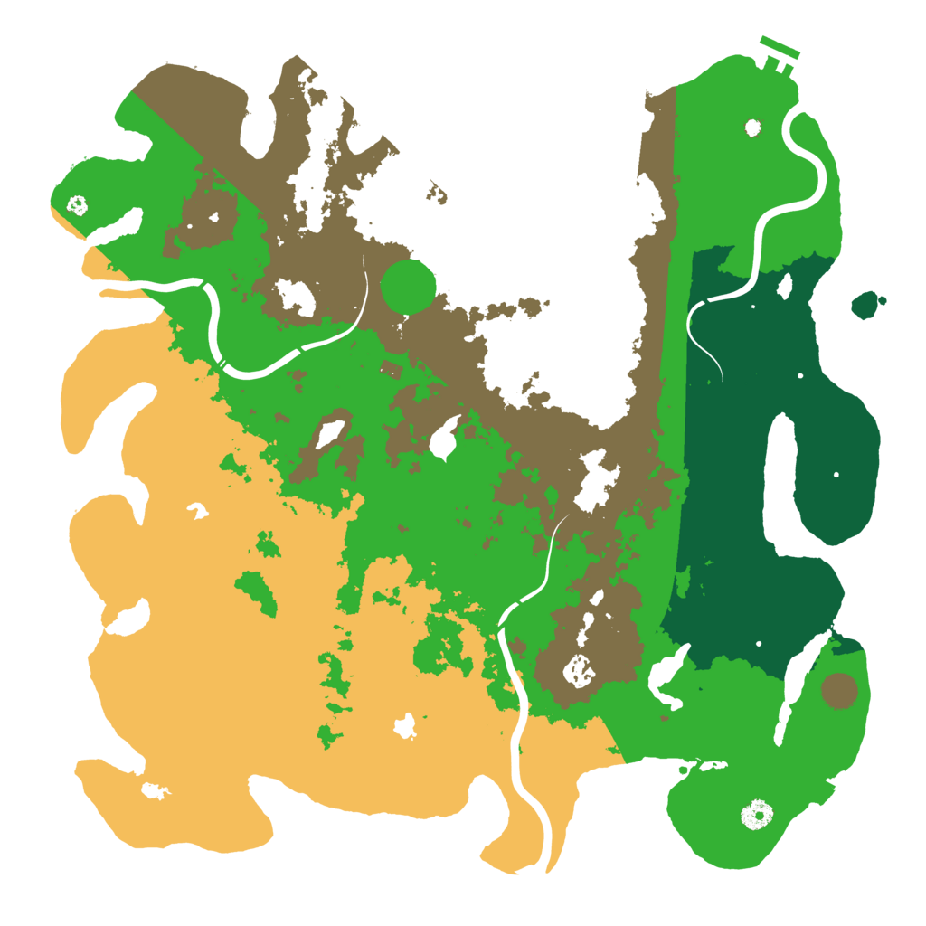 Biome Rust Map: Procedural Map, Size: 4500, Seed: 1844217744