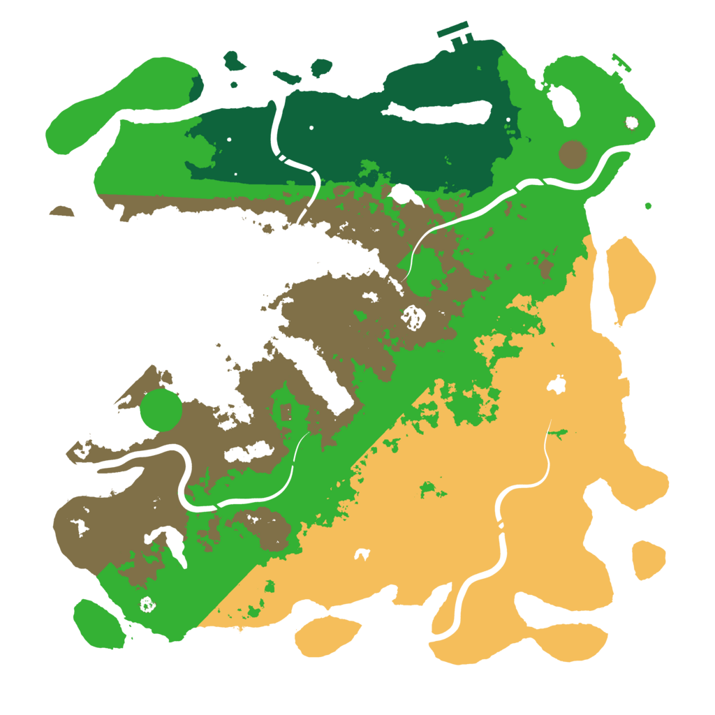 Biome Rust Map: Procedural Map, Size: 4500, Seed: 1294632075
