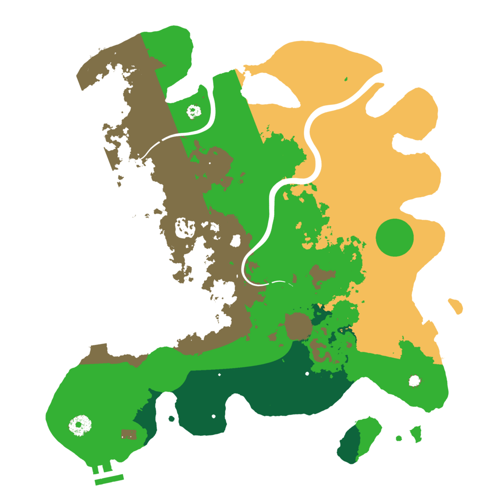 Biome Rust Map: Procedural Map, Size: 3500, Seed: 189419