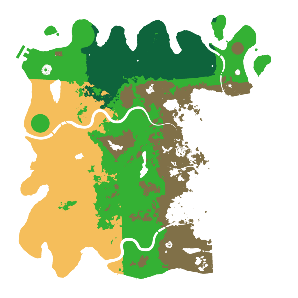 Biome Rust Map: Procedural Map, Size: 4250, Seed: 699843