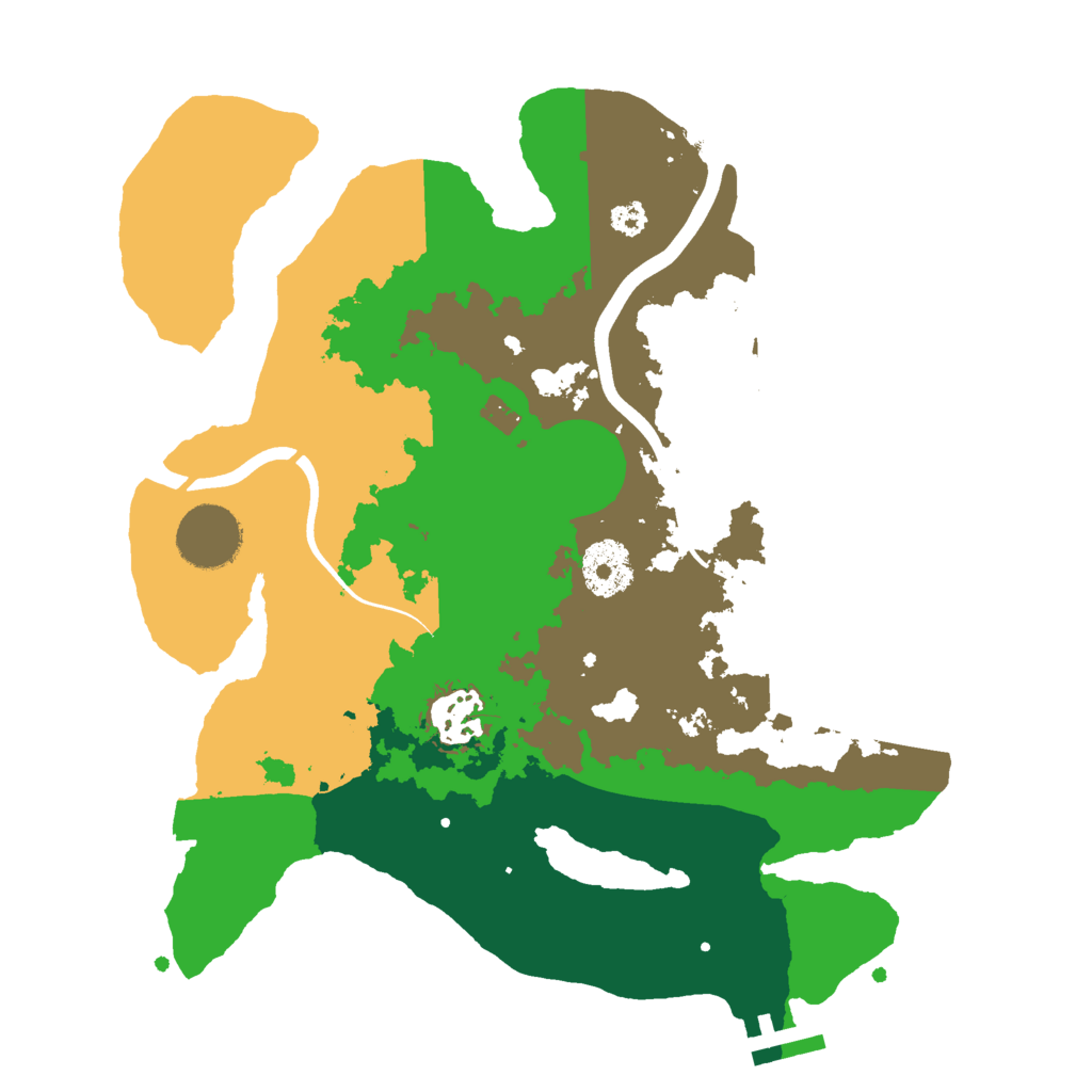 Biome Rust Map: Procedural Map, Size: 3000, Seed: 542037