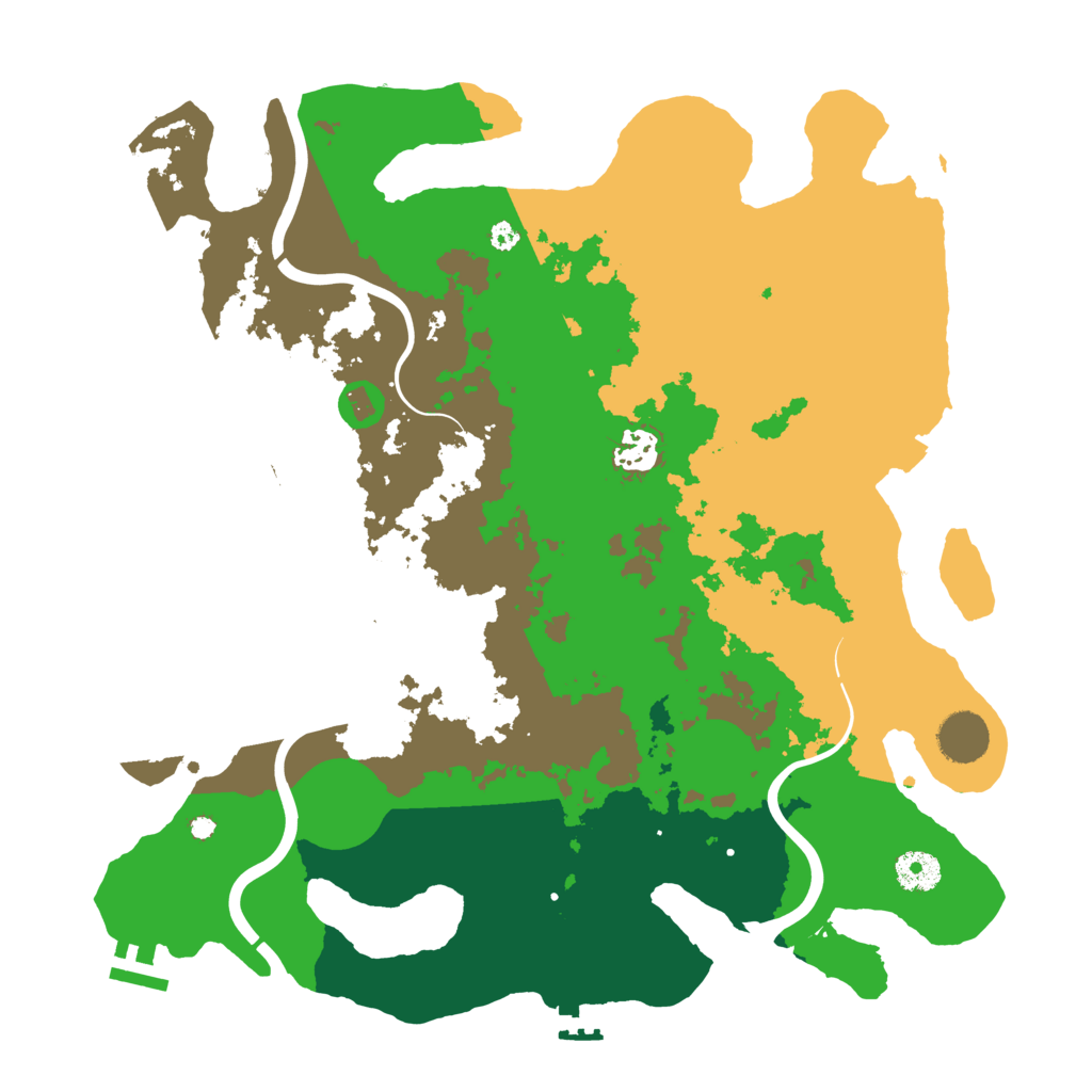 Biome Rust Map: Procedural Map, Size: 3750, Seed: 769165