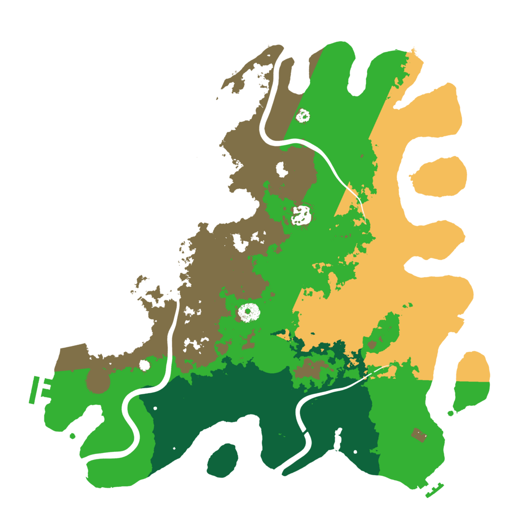 Biome Rust Map: Procedural Map, Size: 3750, Seed: 661253