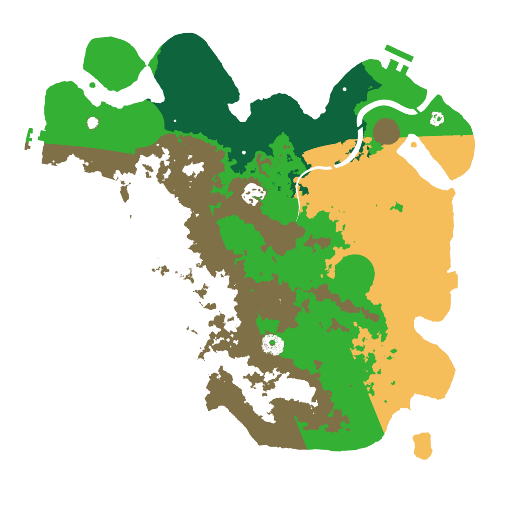 Biome Rust Map: Procedural Map, Size: 3500, Seed: 574513