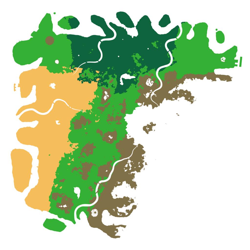 Biome Rust Map: Procedural Map, Size: 5000, Seed: 392247