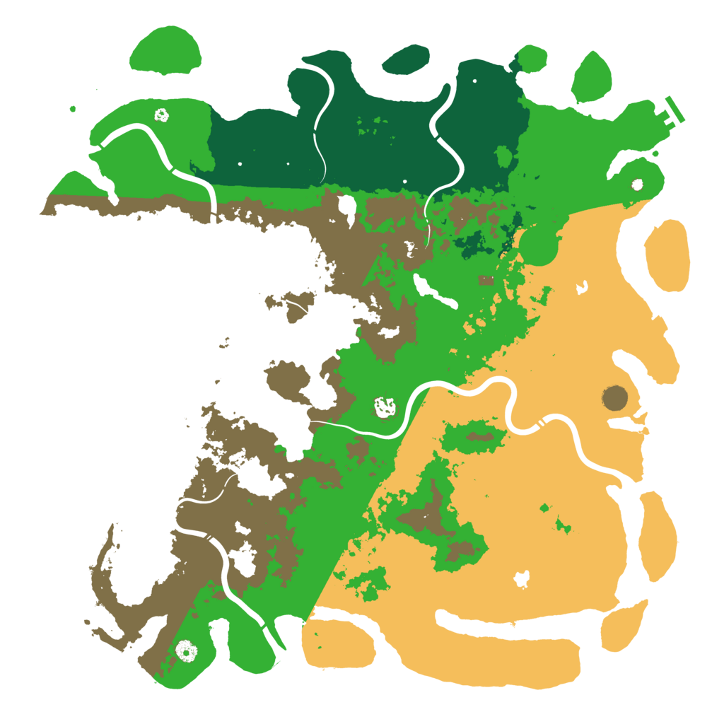 Biome Rust Map: Procedural Map, Size: 5000, Seed: 462748