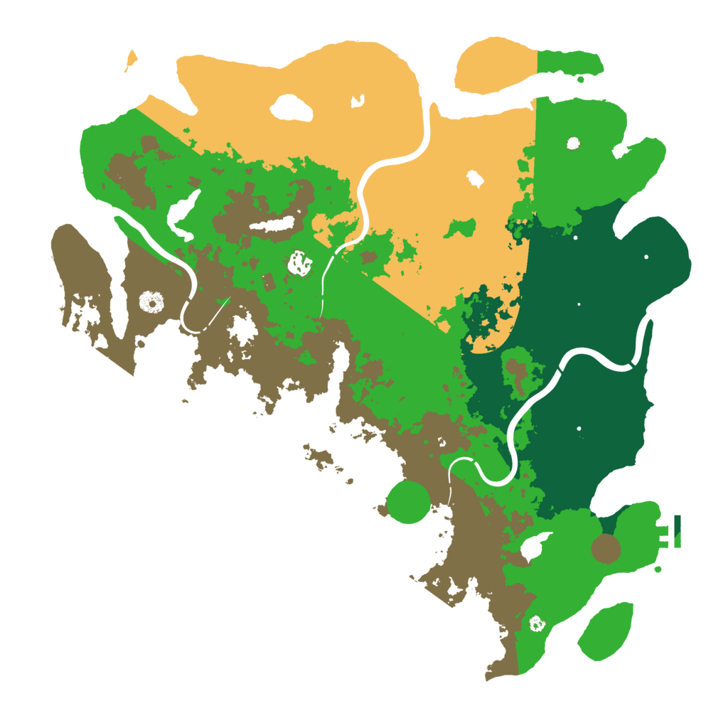 Biome Rust Map: Procedural Map, Size: 4500, Seed: 870044