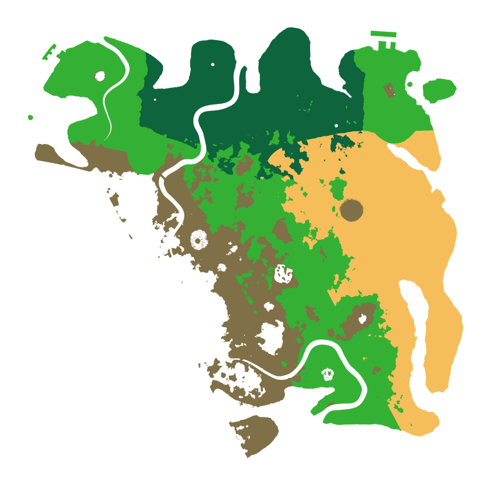 Biome Rust Map: Procedural Map, Size: 3900, Seed: 627709