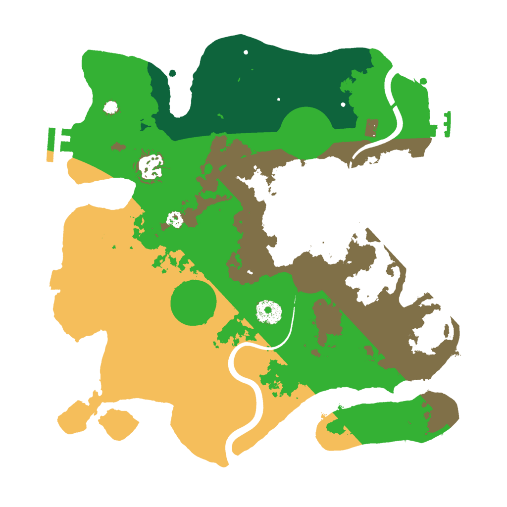 Biome Rust Map: Procedural Map, Size: 3000, Seed: 13249302