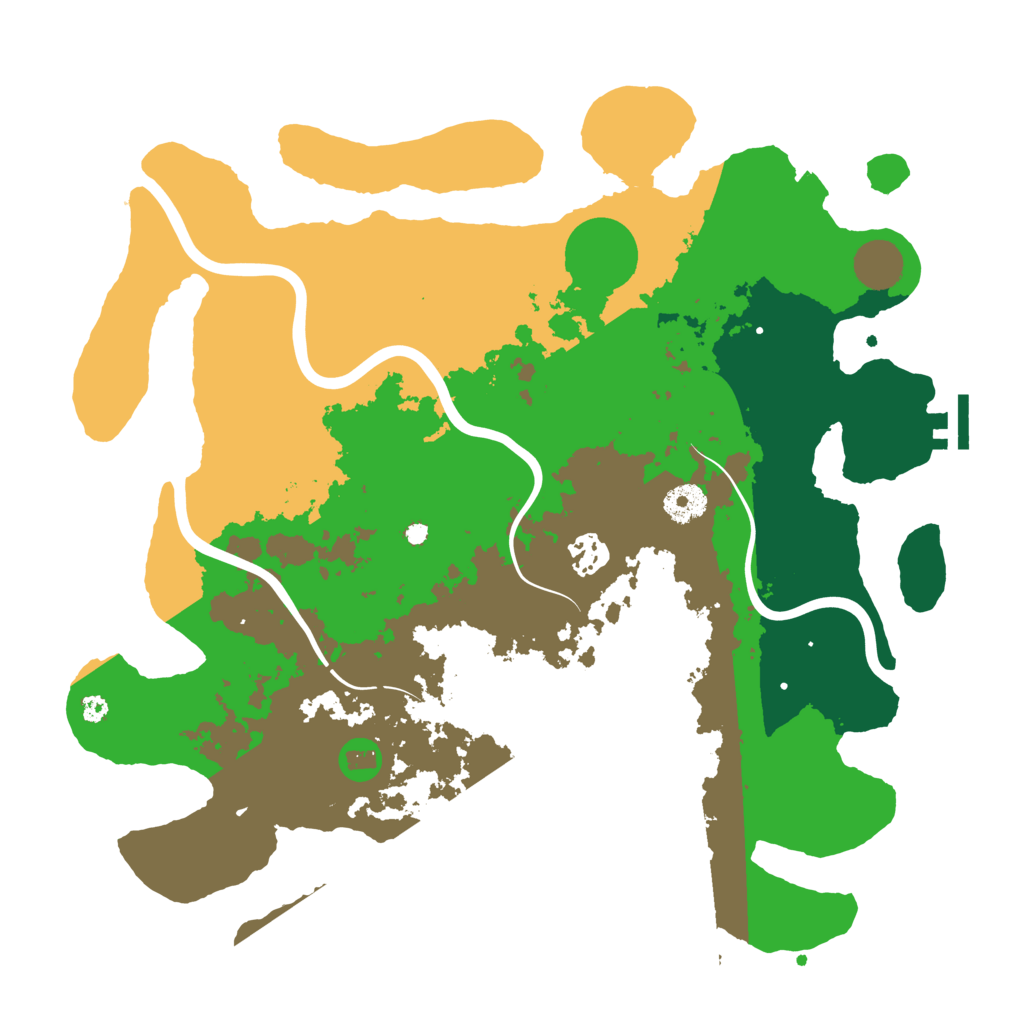 Biome Rust Map: Procedural Map, Size: 3750, Seed: 543792