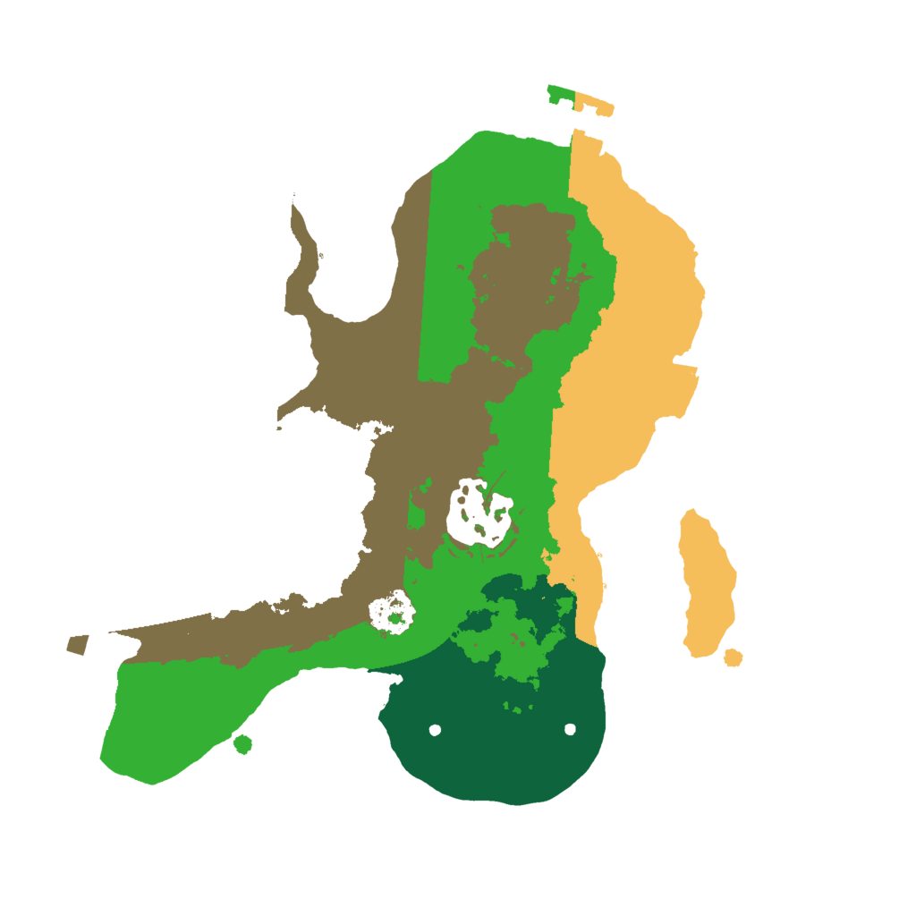 Biome Rust Map: Procedural Map, Size: 2020, Seed: 1143175629