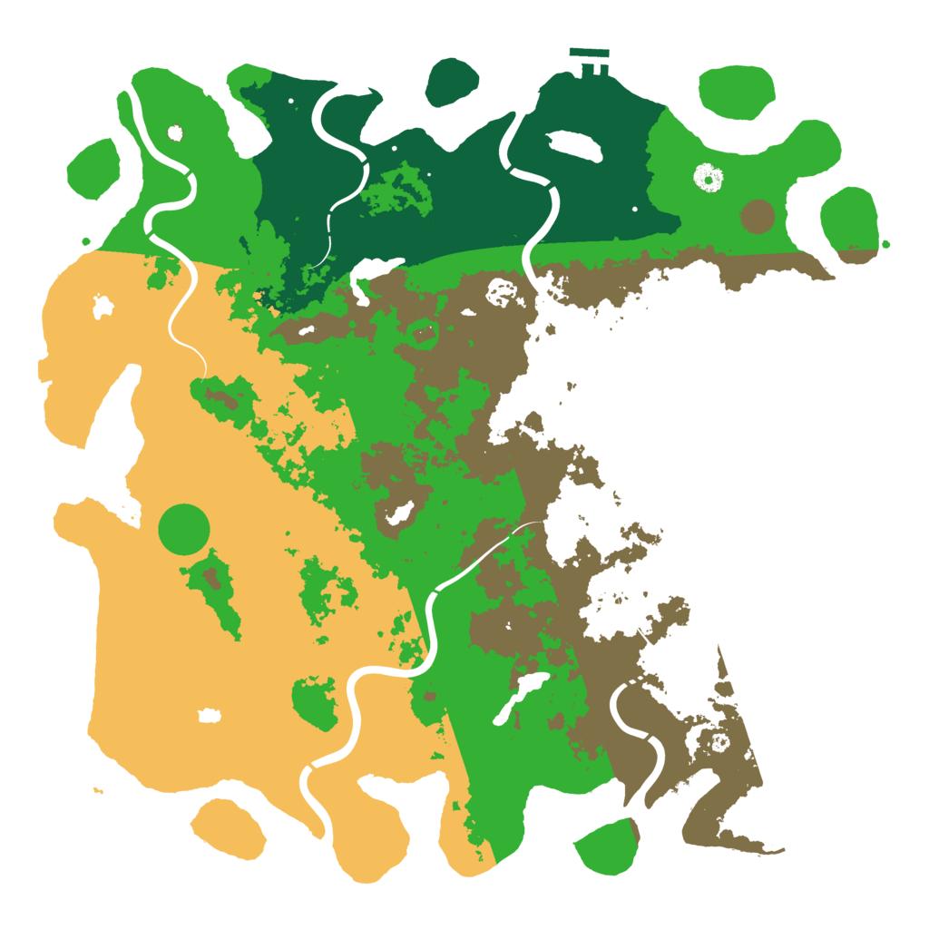 Biome Rust Map: Procedural Map, Size: 4750, Seed: 392068