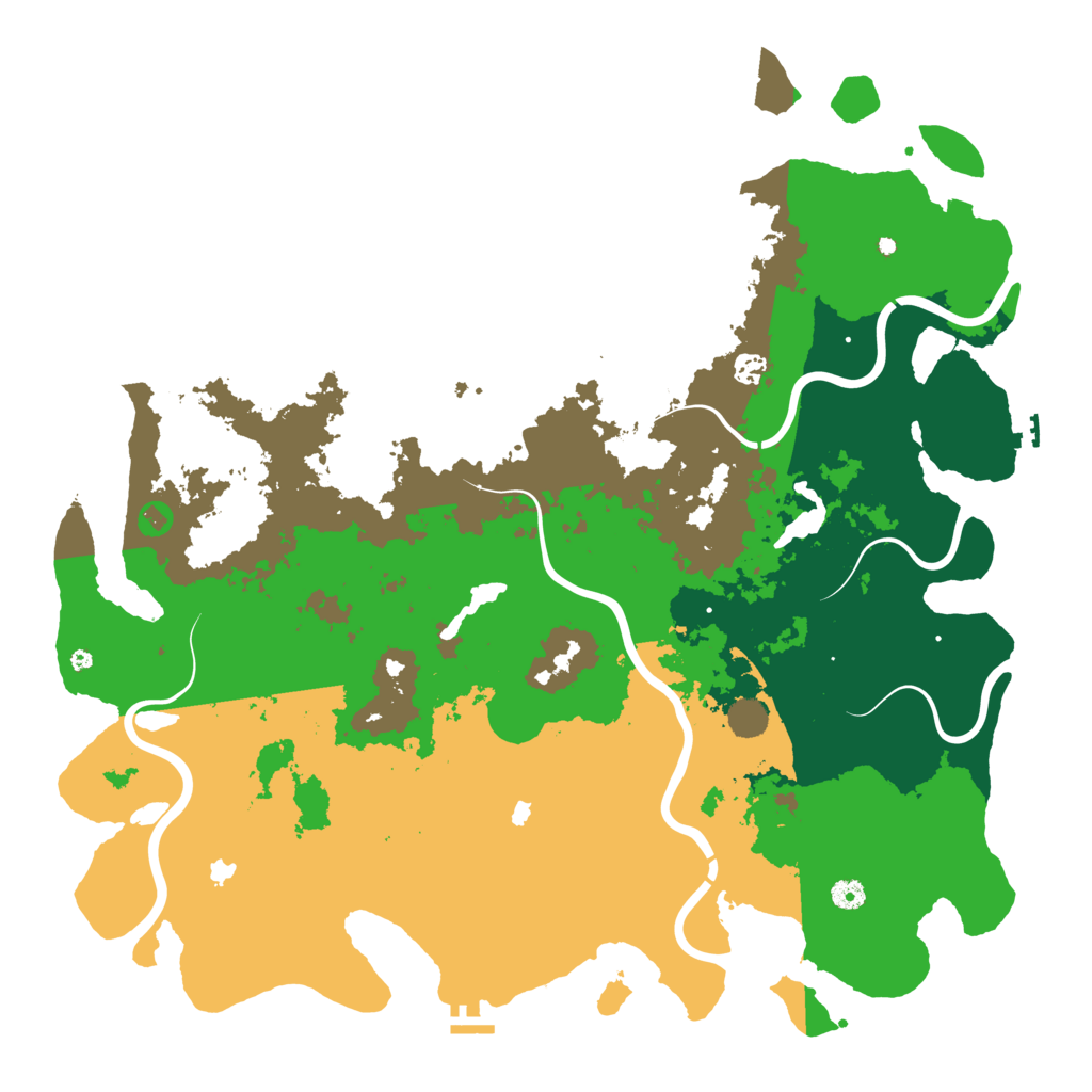 Biome Rust Map: Procedural Map, Size: 5000, Seed: 464857