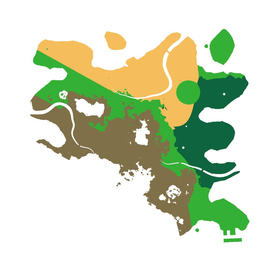Biome Rust Map: Procedural Map, Size: 3000, Seed: 60511507