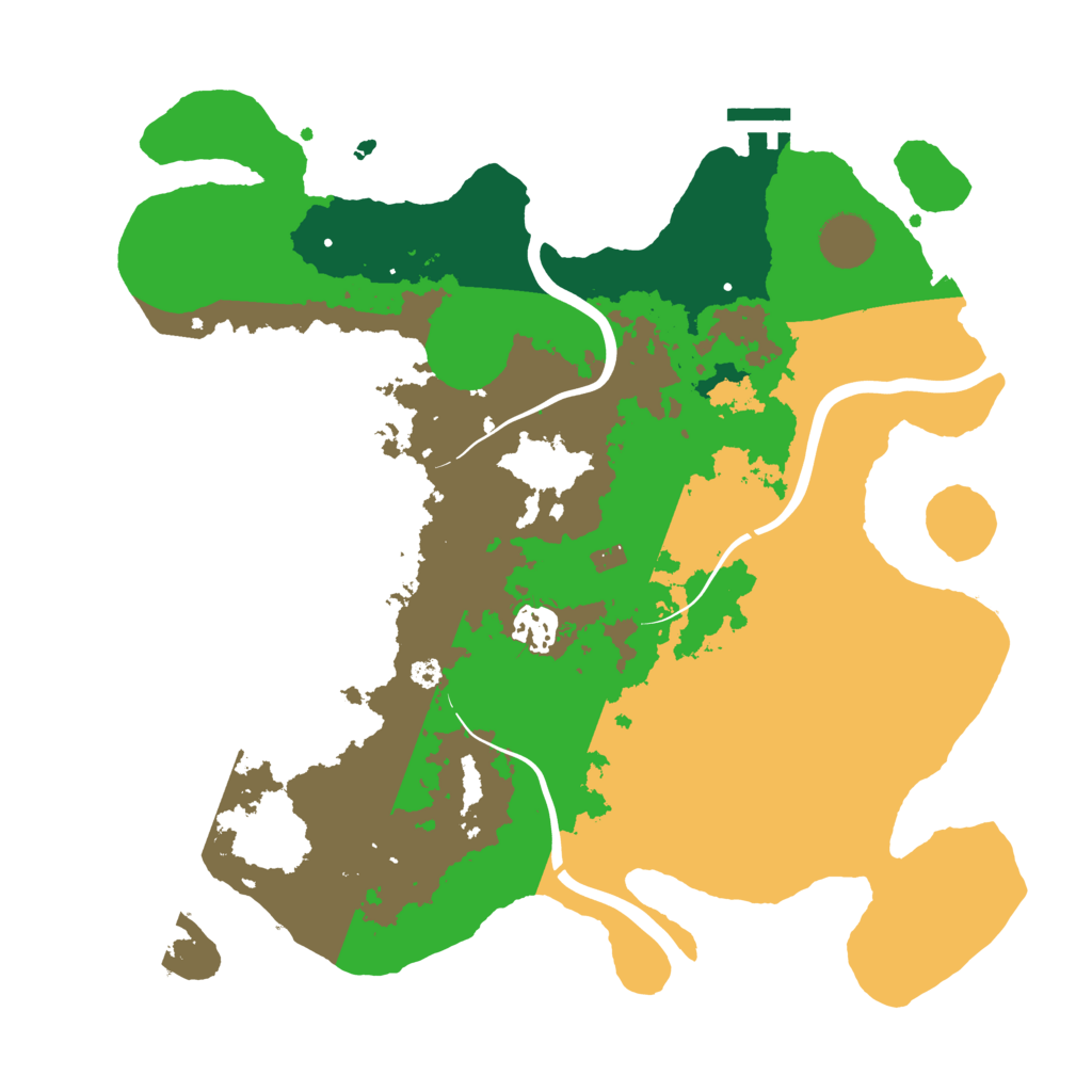 Biome Rust Map: Procedural Map, Size: 3500, Seed: 1768323314