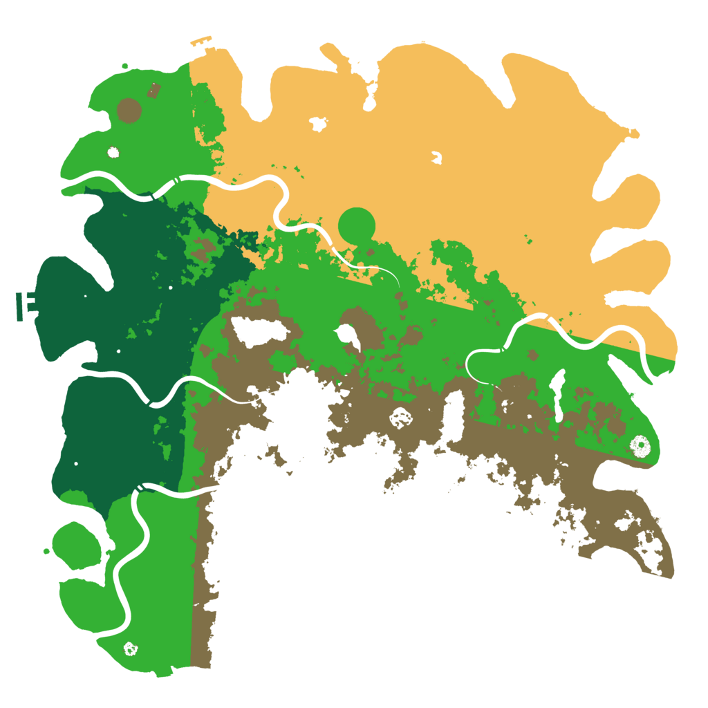 Biome Rust Map: Procedural Map, Size: 5000, Seed: 916050