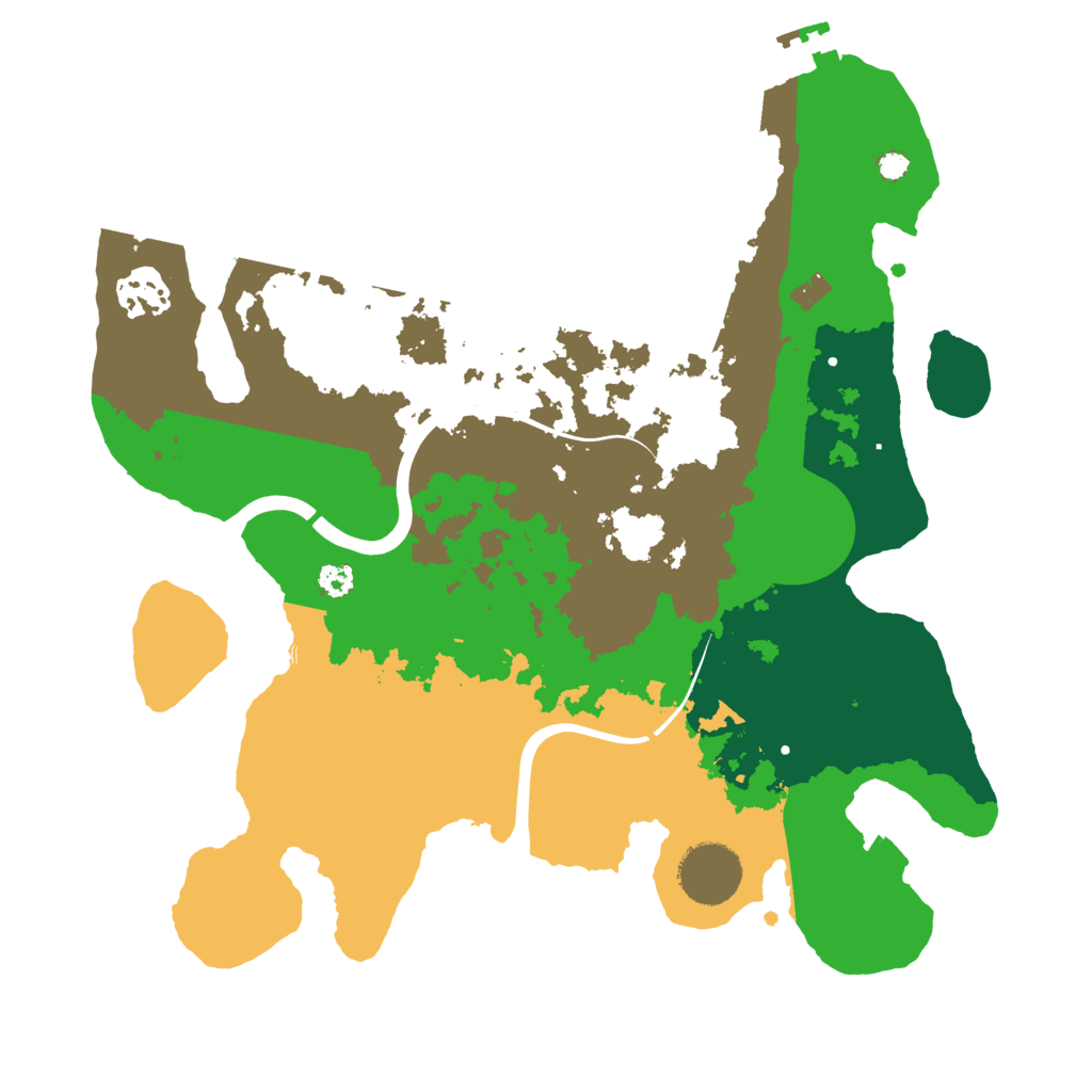 Biome Rust Map: Procedural Map, Size: 3100, Seed: 102836