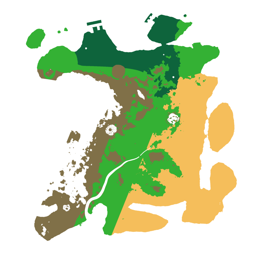 Biome Rust Map: Procedural Map, Size: 3500, Seed: 1609750042