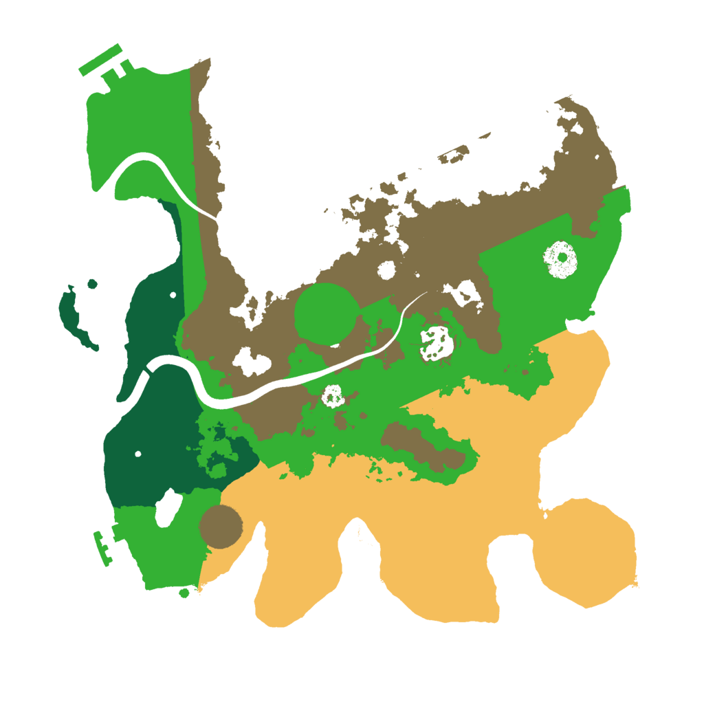 Biome Rust Map: Procedural Map, Size: 3000, Seed: 442906515