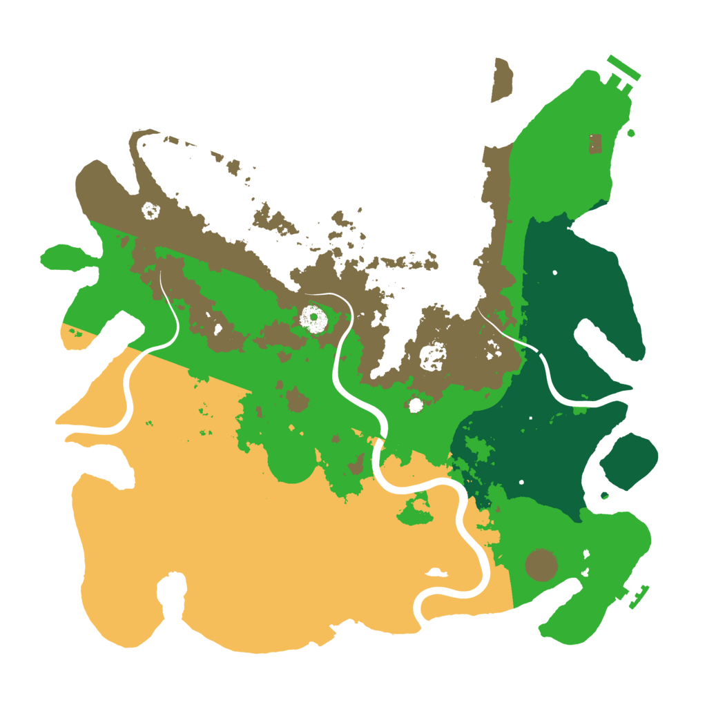 Biome Rust Map: Procedural Map, Size: 3850, Seed: 847260